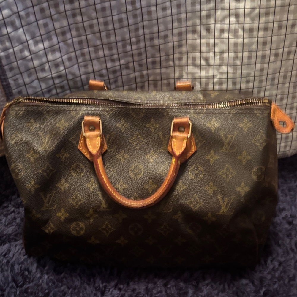 Louis Vuitton Monogram Canvas Duffel with Tan Trim